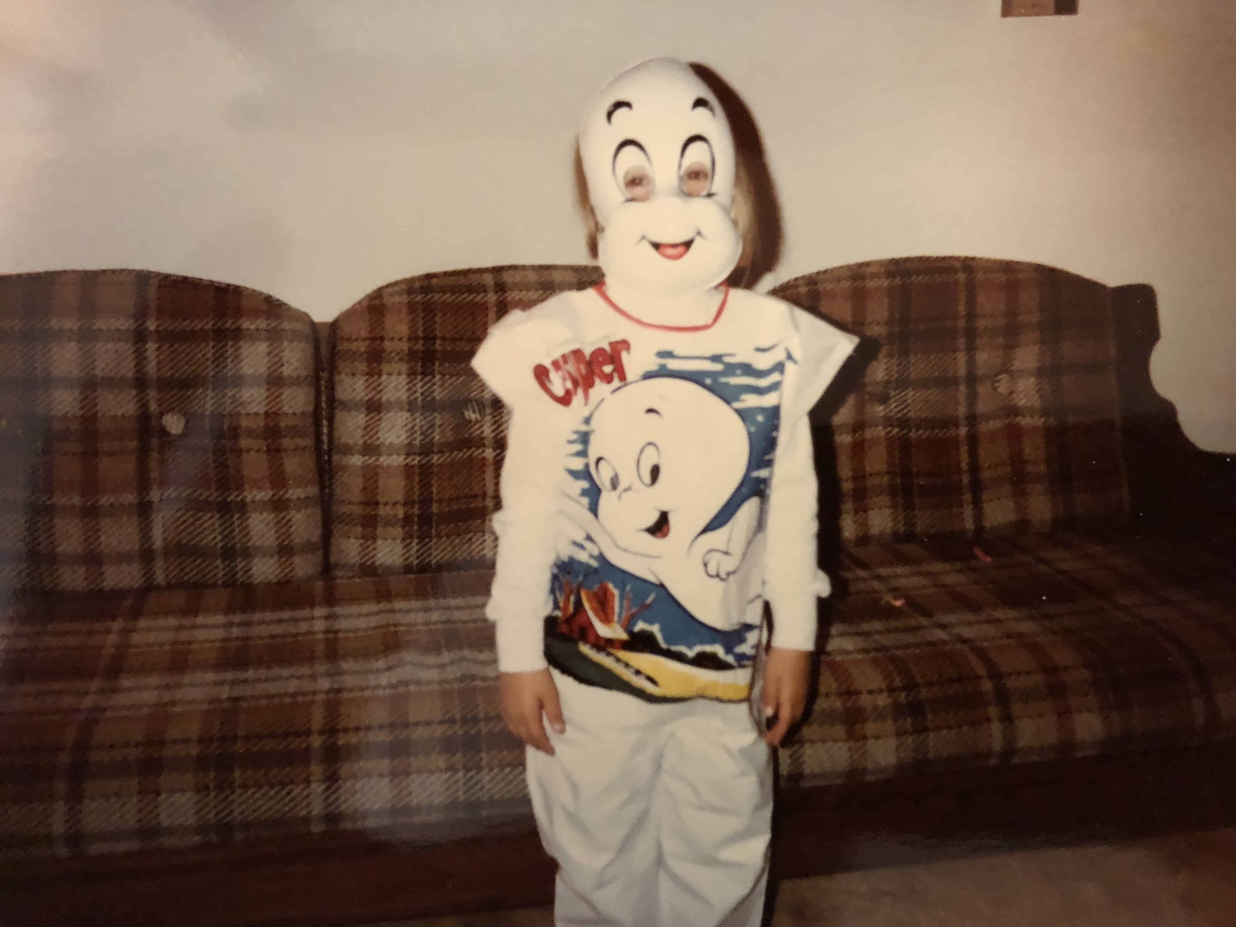 Young Jen Wold in Halloween Costume