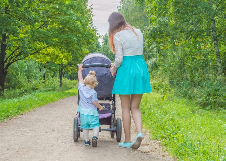 Is Your Toddler Getting Enough Physical Activity? 8 toddler walking with mother for physical activity