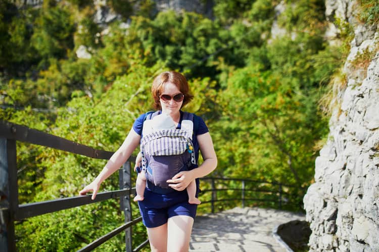 20 Coronavirus Travel Tips to Keep Your Family Safe 15 mother hiking with baby
