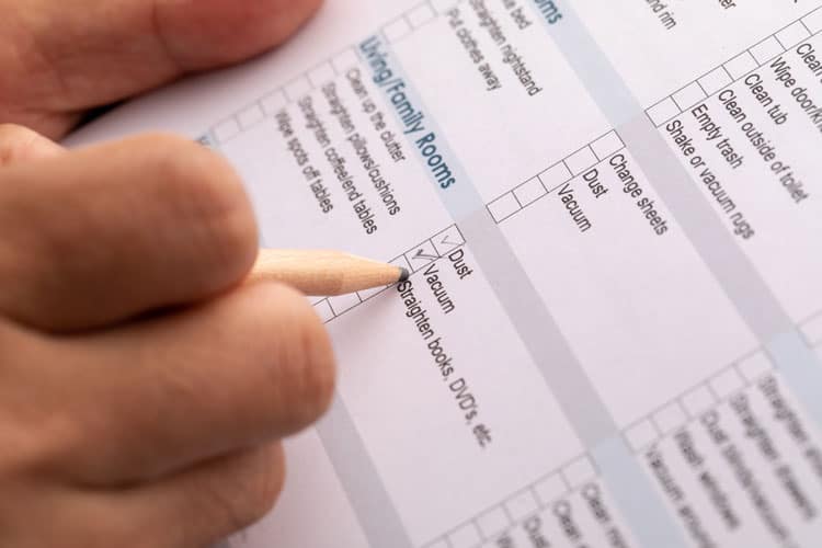 deep house cleaning checklist