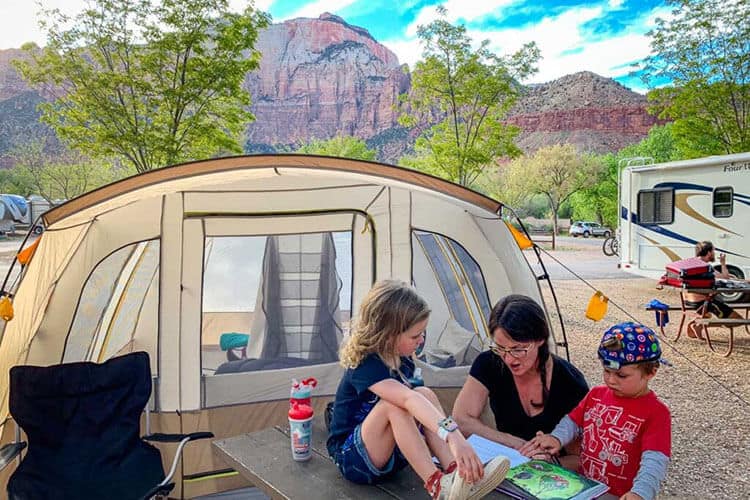 camping with children