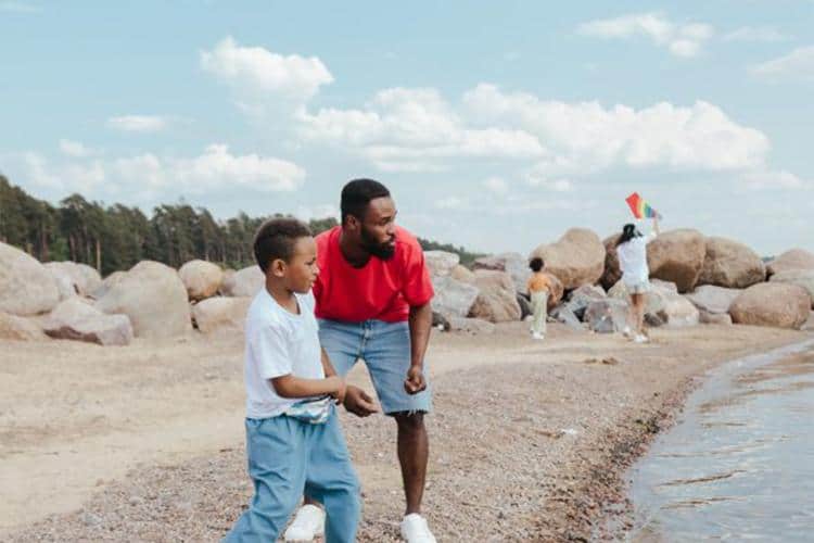 Beachcombing And Sandcastle Building