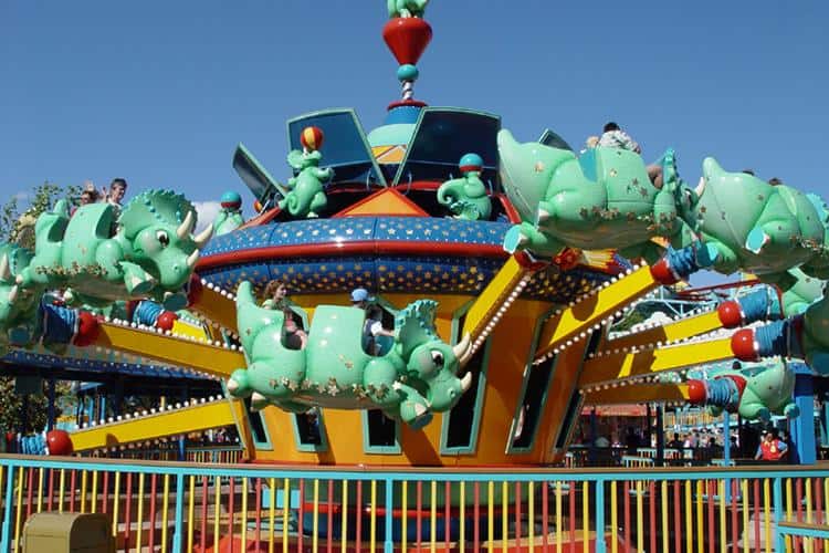 TriceraTop Spin: A Prehistoric Carnival Ride
