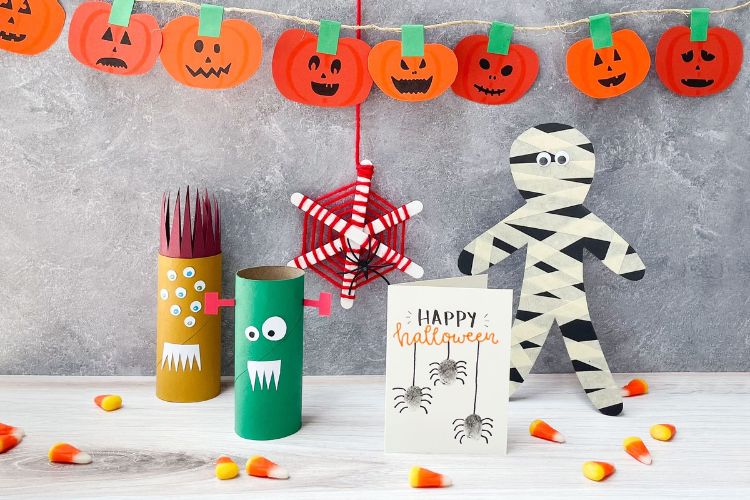 Showcasing Fun Halloween Crafts for Toddlers in the Home