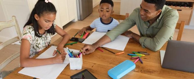 working from home with kids