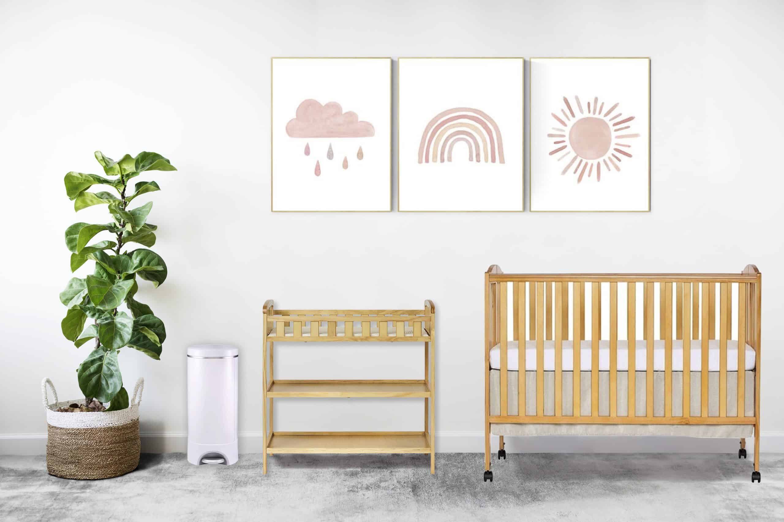 nursery set from babyquip and inhabitr