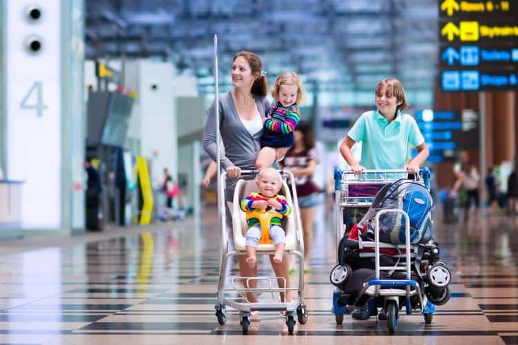 Airport security with a baby