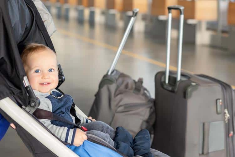 Airport security with a baby