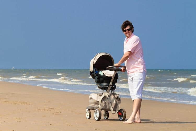 baby's first beach trip