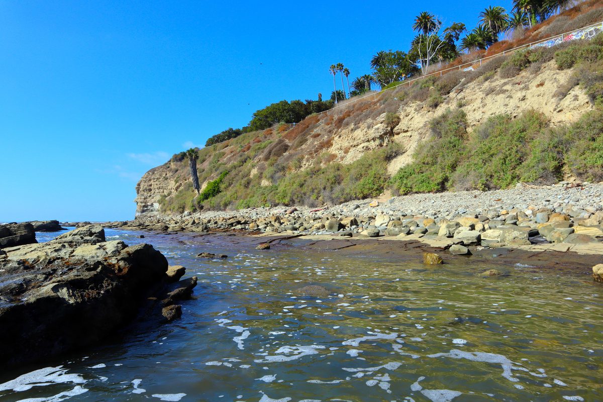 Rocky Shoreline And Bluffs At White Point Beach, A Good Tide Pool Stop To Pair With Playgrounds Near White Point Beach